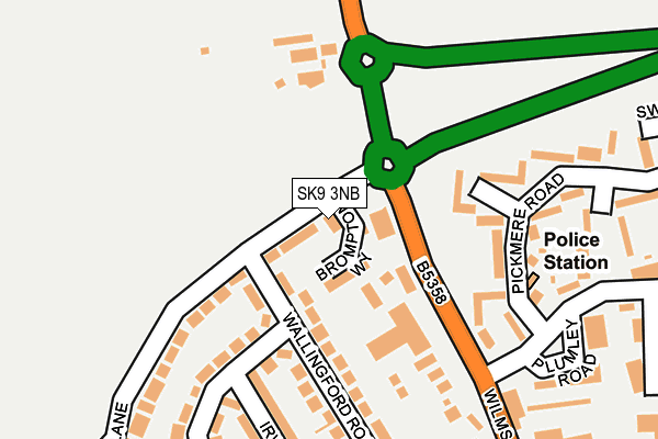SK9 3NB map - OS OpenMap – Local (Ordnance Survey)