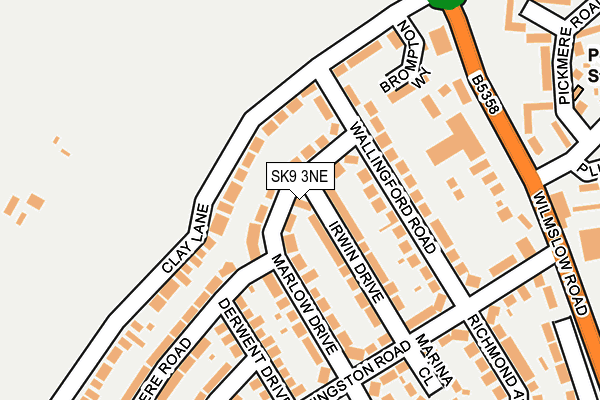 SK9 3NE map - OS OpenMap – Local (Ordnance Survey)