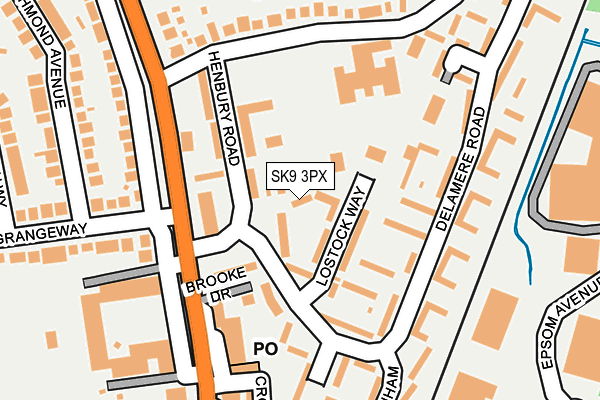SK9 3PX map - OS OpenMap – Local (Ordnance Survey)