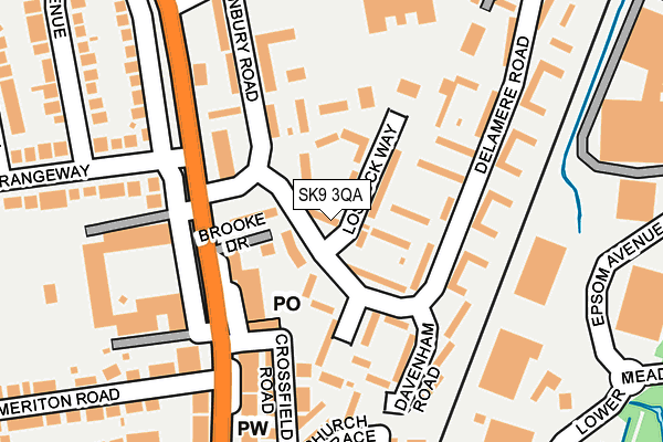 SK9 3QA map - OS OpenMap – Local (Ordnance Survey)