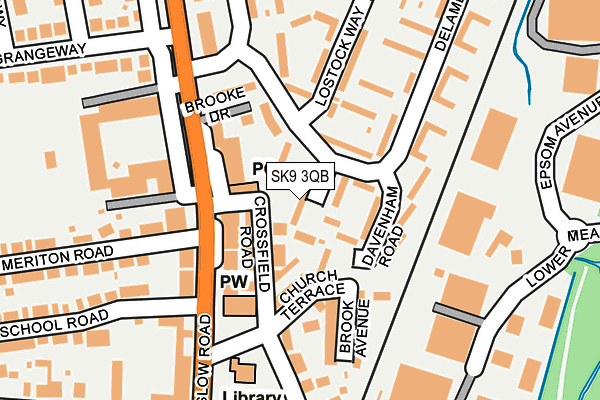 SK9 3QB map - OS OpenMap – Local (Ordnance Survey)