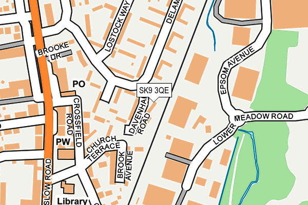 SK9 3QE map - OS OpenMap – Local (Ordnance Survey)