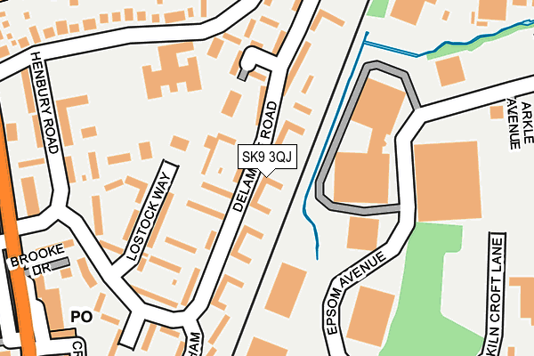 SK9 3QJ map - OS OpenMap – Local (Ordnance Survey)
