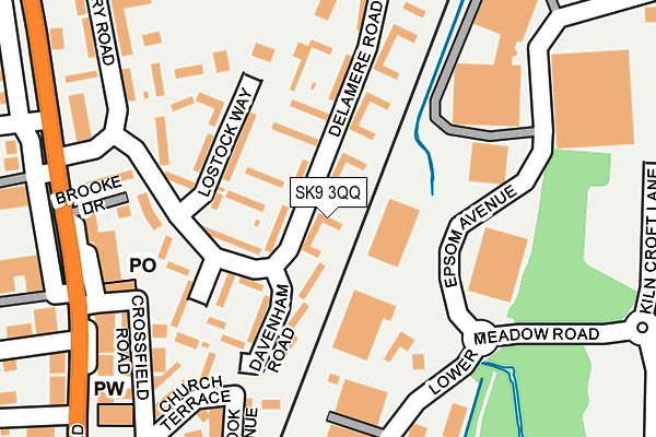 SK9 3QQ map - OS OpenMap – Local (Ordnance Survey)