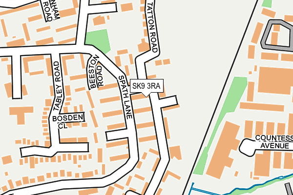 SK9 3RA map - OS OpenMap – Local (Ordnance Survey)