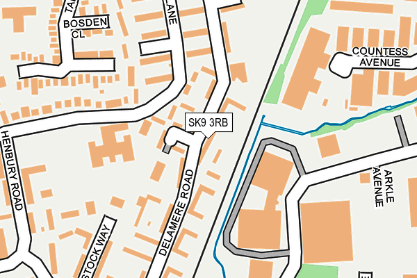 SK9 3RB map - OS OpenMap – Local (Ordnance Survey)