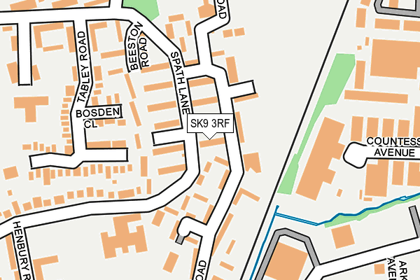 SK9 3RF map - OS OpenMap – Local (Ordnance Survey)
