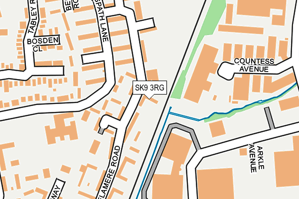 SK9 3RG map - OS OpenMap – Local (Ordnance Survey)