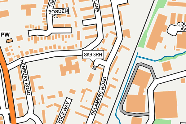 SK9 3RH map - OS OpenMap – Local (Ordnance Survey)