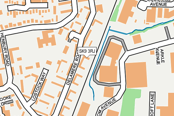 SK9 3RJ map - OS OpenMap – Local (Ordnance Survey)