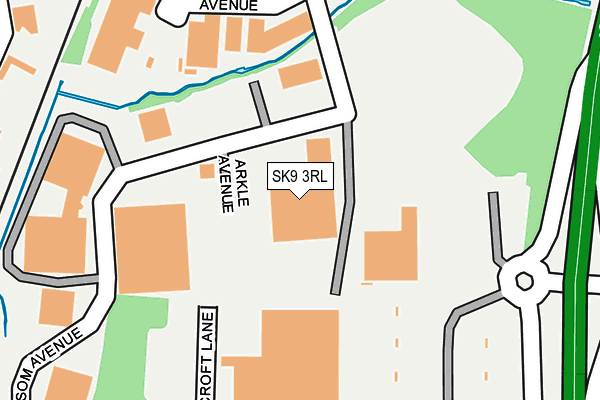 SK9 3RL map - OS OpenMap – Local (Ordnance Survey)