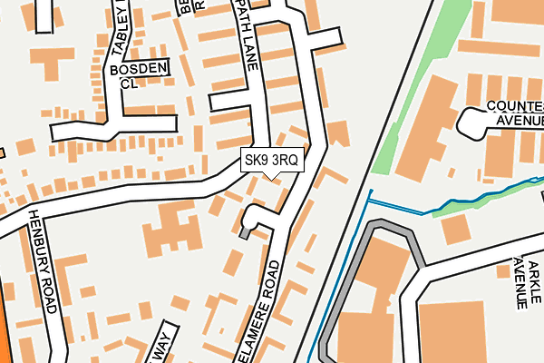 SK9 3RQ map - OS OpenMap – Local (Ordnance Survey)