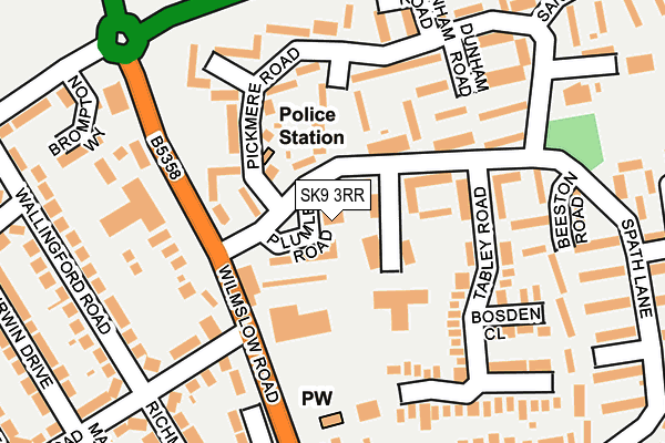 SK9 3RR map - OS OpenMap – Local (Ordnance Survey)