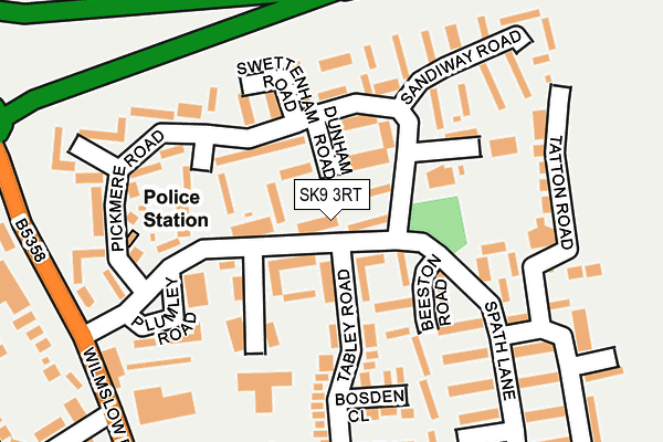 SK9 3RT map - OS OpenMap – Local (Ordnance Survey)