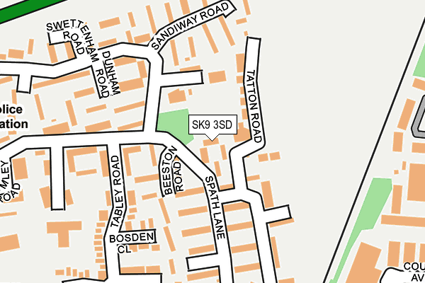 SK9 3SD map - OS OpenMap – Local (Ordnance Survey)