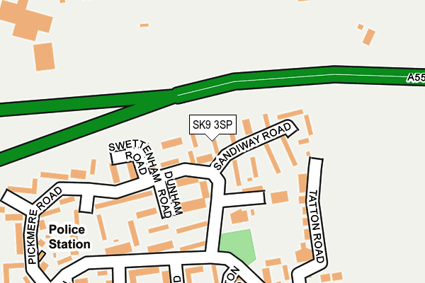 SK9 3SP map - OS OpenMap – Local (Ordnance Survey)