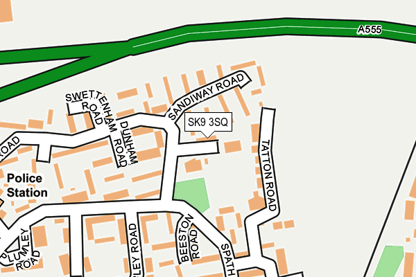 SK9 3SQ map - OS OpenMap – Local (Ordnance Survey)