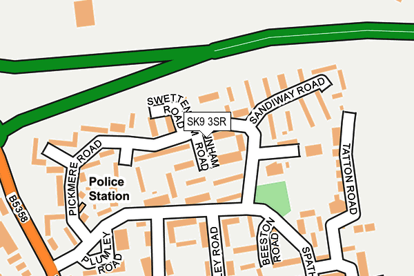 SK9 3SR map - OS OpenMap – Local (Ordnance Survey)