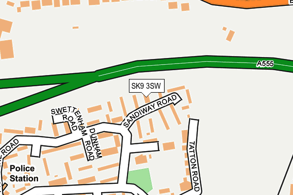 SK9 3SW map - OS OpenMap – Local (Ordnance Survey)