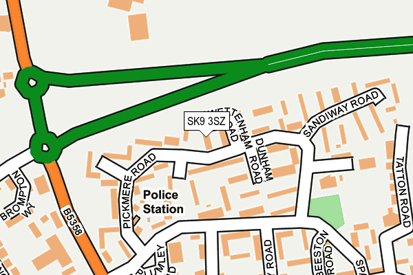 SK9 3SZ map - OS OpenMap – Local (Ordnance Survey)