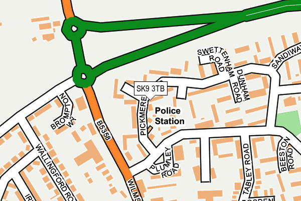 SK9 3TB map - OS OpenMap – Local (Ordnance Survey)