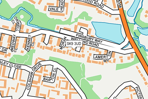 SK9 3UD map - OS OpenMap – Local (Ordnance Survey)