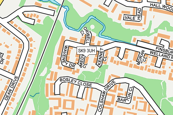 SK9 3UH map - OS OpenMap – Local (Ordnance Survey)