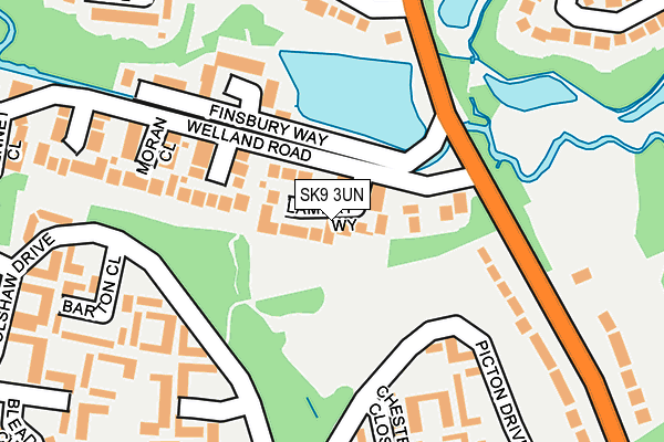 SK9 3UN map - OS OpenMap – Local (Ordnance Survey)