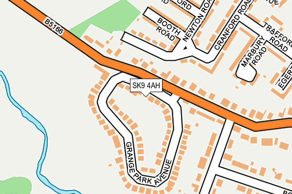 SK9 4AH map - OS OpenMap – Local (Ordnance Survey)