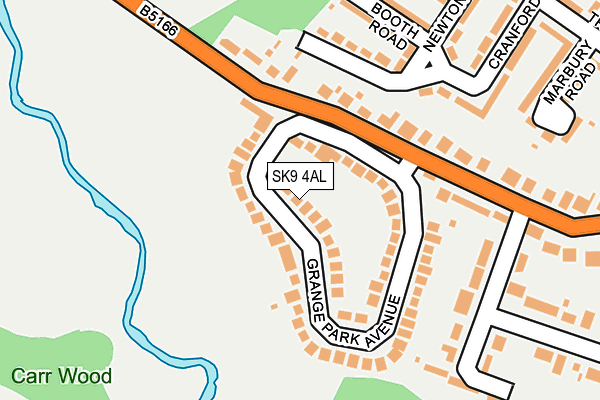 SK9 4AL map - OS OpenMap – Local (Ordnance Survey)