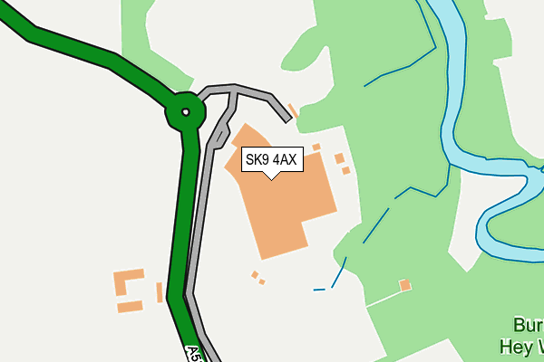 SK9 4AX map - OS OpenMap – Local (Ordnance Survey)