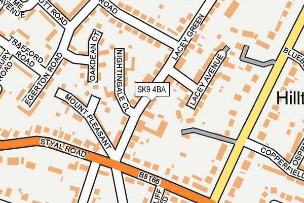 SK9 4BA map - OS OpenMap – Local (Ordnance Survey)