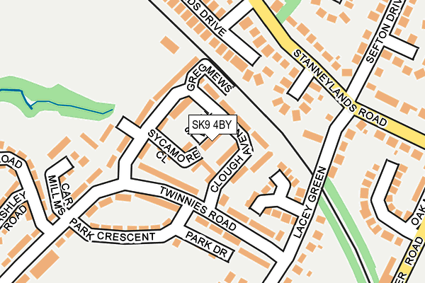 SK9 4BY map - OS OpenMap – Local (Ordnance Survey)