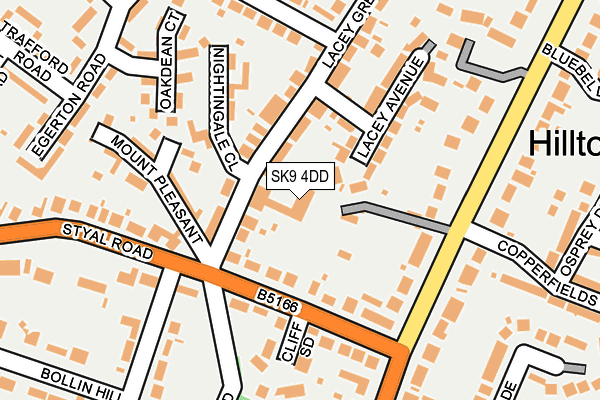 SK9 4DD map - OS OpenMap – Local (Ordnance Survey)