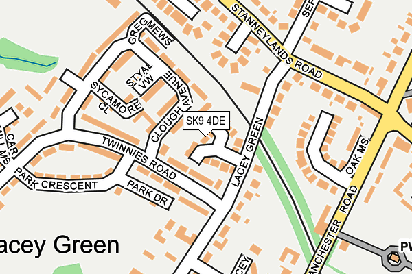 SK9 4DE map - OS OpenMap – Local (Ordnance Survey)