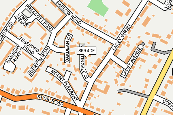 SK9 4DF map - OS OpenMap – Local (Ordnance Survey)
