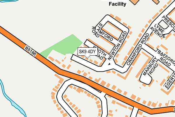 SK9 4DY map - OS OpenMap – Local (Ordnance Survey)