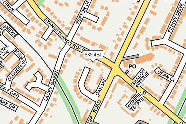 SK9 4EJ map - OS OpenMap – Local (Ordnance Survey)