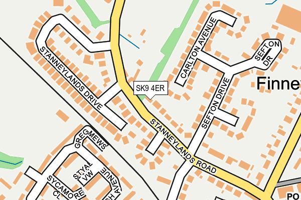 SK9 4ER map - OS OpenMap – Local (Ordnance Survey)