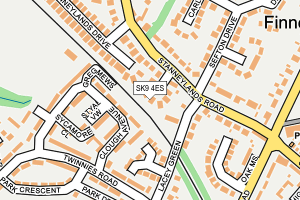 SK9 4ES map - OS OpenMap – Local (Ordnance Survey)