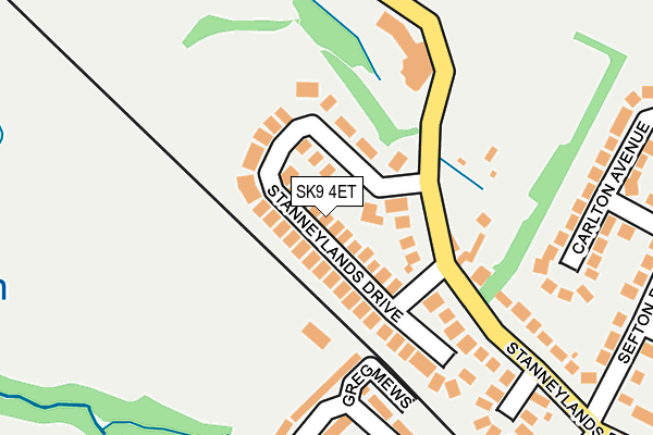 SK9 4ET map - OS OpenMap – Local (Ordnance Survey)