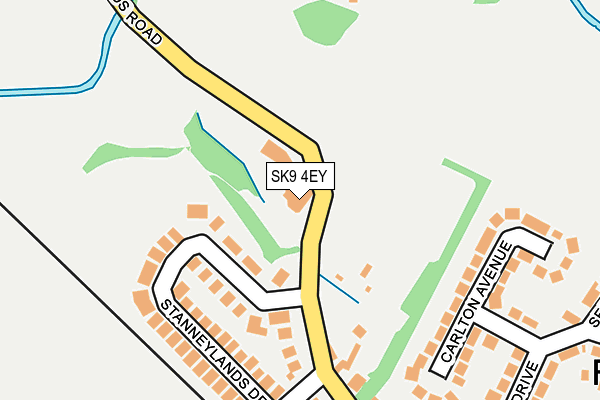SK9 4EY map - OS OpenMap – Local (Ordnance Survey)