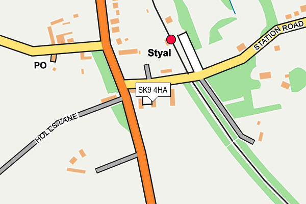 SK9 4HA map - OS OpenMap – Local (Ordnance Survey)