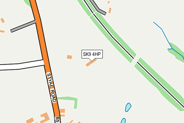 SK9 4HP map - OS OpenMap – Local (Ordnance Survey)