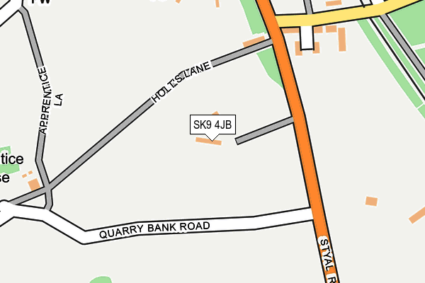 SK9 4JB map - OS OpenMap – Local (Ordnance Survey)