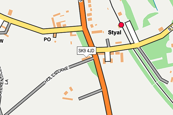 SK9 4JD map - OS OpenMap – Local (Ordnance Survey)