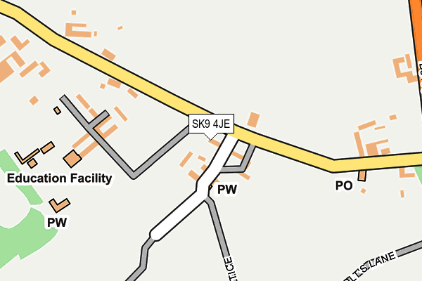 SK9 4JE map - OS OpenMap – Local (Ordnance Survey)