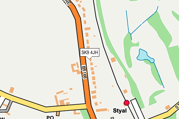 SK9 4JH map - OS OpenMap – Local (Ordnance Survey)