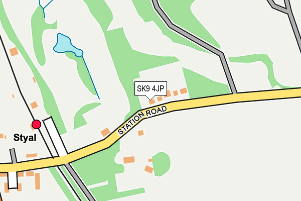 SK9 4JP map - OS OpenMap – Local (Ordnance Survey)