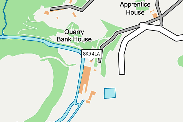 SK9 4LA map - OS OpenMap – Local (Ordnance Survey)